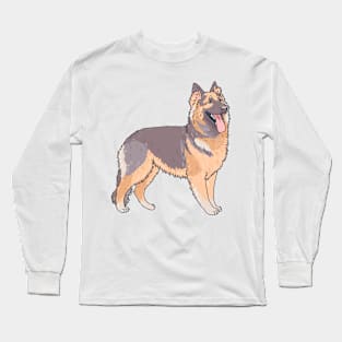 Long Haired German Shepherd Long Sleeve T-Shirt